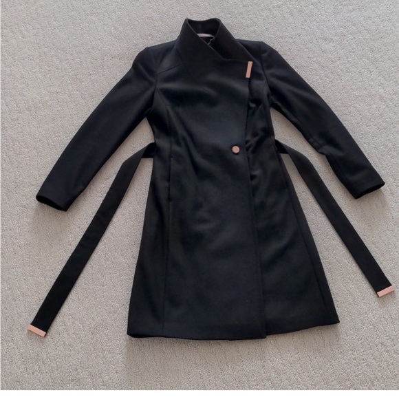 Ted Baker Wool Wrap Coat - Picture 3 of 12